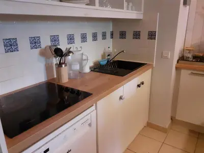 Cuisine ou kitchenette dans l'établissement Appartement cosy