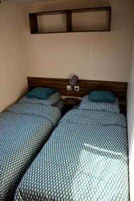 Un ou plusieurs lits dans un hébergement de l'établissement MOBILHOME 6/8 Personnes 3Ch LA RESERVE ****