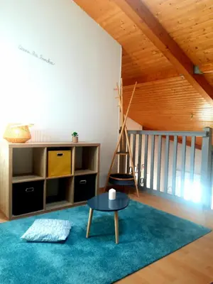 Un ou plusieurs lits dans un hébergement de l'établissement T3 duplex lumineux en centre-ville (plage à 10mn)