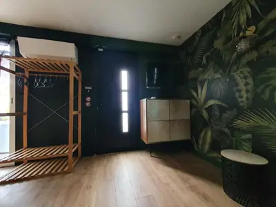 Salle de bains dans l'établissement Jungle