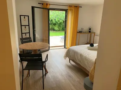 Un ou plusieurs lits dans un hébergement de l'établissement La Villa Hossegor