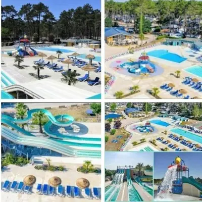 Piscine de l'établissement Camping des Dunes de Contis mobilhome 3ch, ou située à proximité