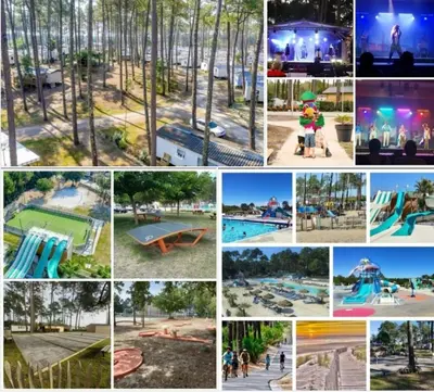 Plan de l'établissement Camping des Dunes de Contis mobilhome 3ch,
