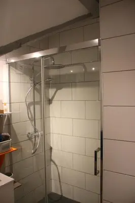 Salle de bains dans l'établissement Le Ch'tipanier