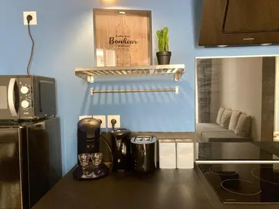 Cuisine ou kitchenette dans l'établissement Les Halles 2 - Central - Lumineux - Spacieux - Fibre