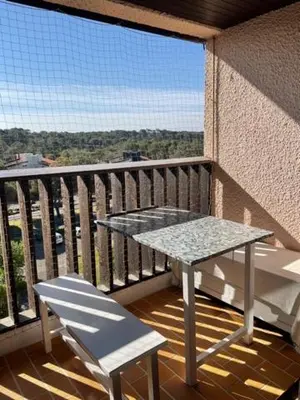 Balcon ou terrasse dans l'établissement T2 mezzanine Seignosse Océan plein coeur du Penon