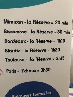 Plan de l'établissement Évasion Lodge