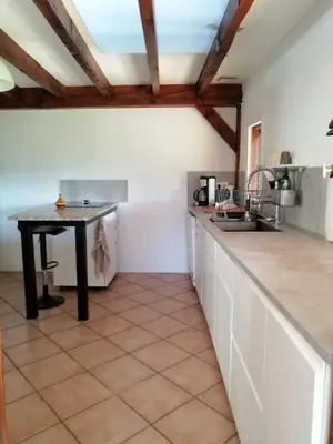 Cuisine ou kitchenette dans l'établissement Calme et Volupté dans cette jolie landaise
