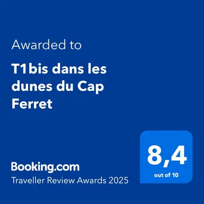 Certificat, récompense, panneau ou autre document affiché dans l'établissement T1bis dans les dunes du Cap Ferret