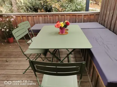 Plan de l'établissement T1bis dans les dunes du Cap Ferret