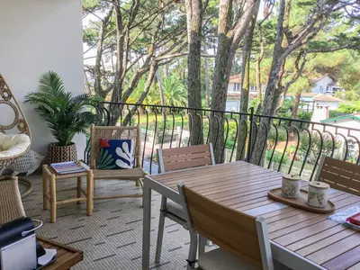 Balcon ou terrasse dans l'établissement Apartment Marines-3 by Interhome