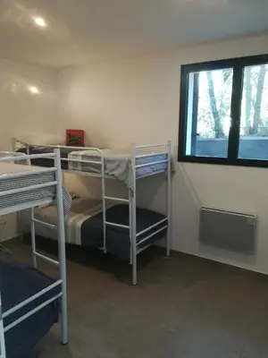 Un ou plusieurs lits dans un hébergement de l'établissement Villa Paradis Pyla sur Mer