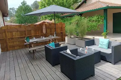 Terrasse ou espace extérieur de l'établissement Duplex House With Large Terrace And Garden