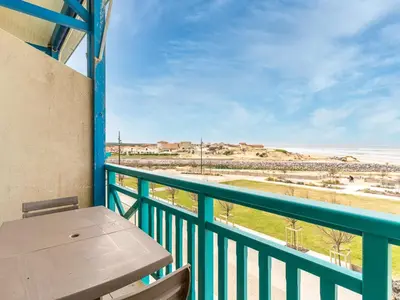 Balcon ou terrasse dans l'établissement Duplex à Mimizan Plage pour 7 pers, parking, face océan, classé 3 étoiles - FR-1-50-92