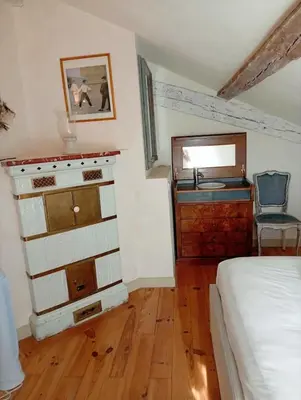 Un ou plusieurs lits dans un hébergement de l'établissement Villa 230 M2 With Garden Lac De Léon And Ocean