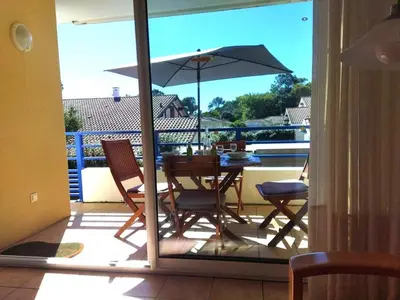 Balcon ou terrasse dans l'établissement Appartement T2 Cabine, 6 pers, Terrasse Sud, Parking - FR-1-379-146