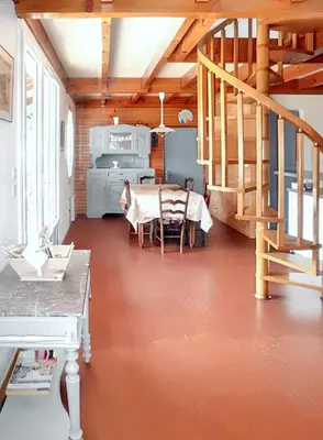Plan de l'établissement Maison accueillante à Vielle-Saint-Girons avec jardin et cheminée