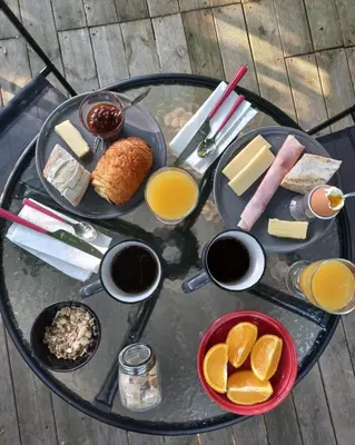 Nourriture dans le B&B/chambre d'hôtes ou à proximité