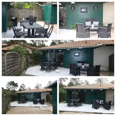 Terrasse ou espace extérieur de l'établissement maison de la plage et du golf