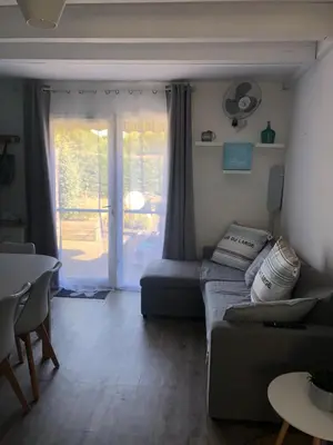 Coin salon dans l'établissement Villa de vacances Vieux Boucau