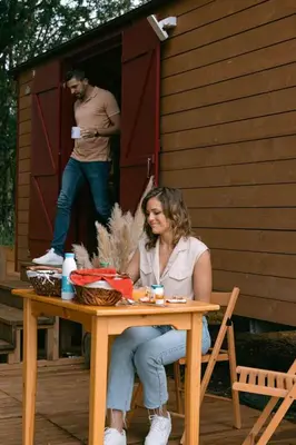 Clients de l'établissement Roulottes cocooning au coeur des Landes