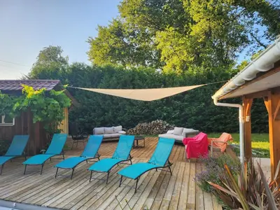Jardin de l'établissement Magnifique villa avec piscine