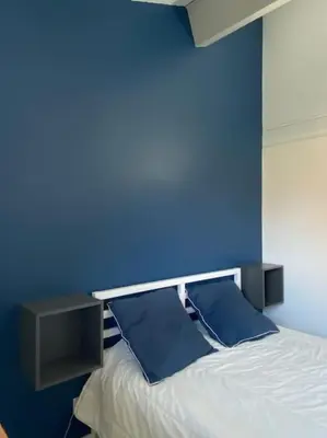 Un ou plusieurs lits dans un hébergement de l'établissement Capbreton Villa Patio 27m2 5 pers près port plages