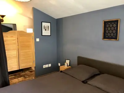 Coin salon dans l'établissement Logement indépendant Bassin d'Arcachon
