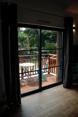 Balcon ou terrasse dans l'établissement Les cabanes de l'océan, Villa confort proche plage sauvage