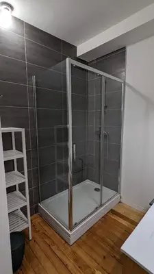 Salle de bains dans l'établissement Le Cosy & Reposant, 3 étoiles, 6p, 7 min Océan & Plage,