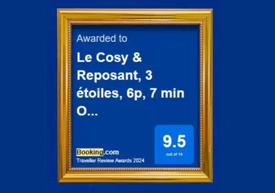 Certificat, récompense, panneau ou autre document affiché dans l'établissement Le Cosy & Reposant, 3 étoiles, 6p, 7 min Océan & Plage,