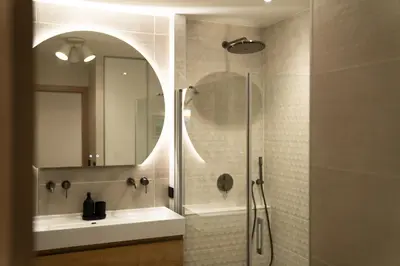 Salle de bains dans l'établissement Villa Aréna à Labenne-Océan