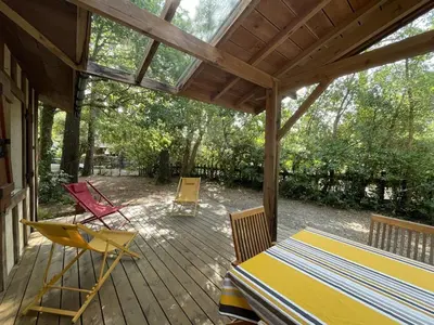 Jardin de l'établissement Villa 3 chambres pour 6 personnes à Soustons avec parking - FR-1-379-150