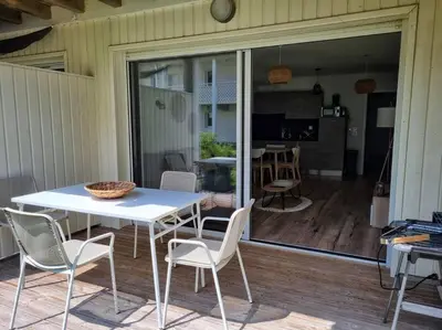 Plan de l'établissement Appartement in Mimizan's center with pool & BBQ