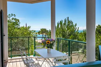 Balcon ou terrasse dans l'établissement Pyla Plage - appartement vue mer - Perle(o)