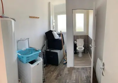 Salle de bains dans l'établissement Résidence « les Gets » Location T4 Vieux-Boucau-Les-Bains