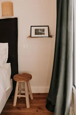 Un ou plusieurs lits dans un hébergement de l'établissement Chez Brens - Maison d'hôtes à La Hume