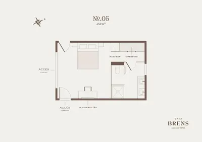 Plan de l'établissement Chez Brens - Maison d'hôtes à La Hume
