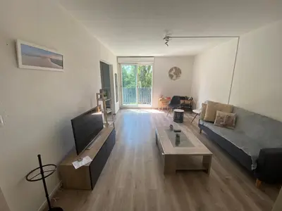 Coin salon dans l'établissement Appartement 3p, 72m2, centre ville, parking privé tout confort
