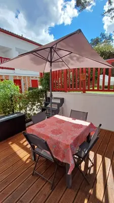 Balcon ou terrasse dans l'établissement Little Murmur - Détente absolue entre lac, golf et océan à Hossegor