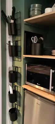 Cuisine ou kitchenette dans l'établissement Appart Cosy Green, Océan, Golf, Piscine, Wifi