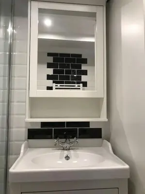 Salle de bains dans l'établissement Villa patio classée proche océan