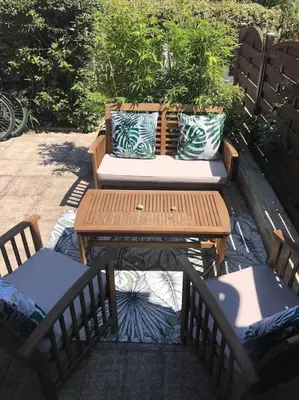 Balcon ou terrasse dans l'établissement Villa patio classée proche océan