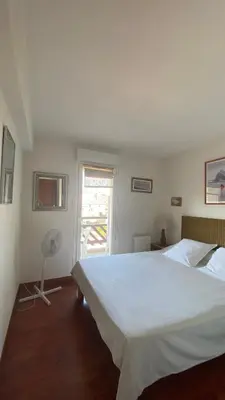 Un ou plusieurs lits dans un hébergement de l'établissement T4 Beau Duplex Port de plaisance de Capbreton 800m de la plage