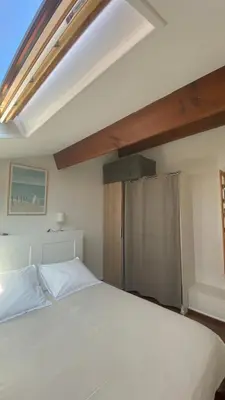 Un ou plusieurs lits dans un hébergement de l'établissement T4 Beau Duplex Port de plaisance de Capbreton 800m de la plage