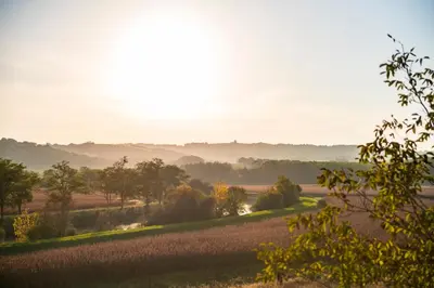 Paysage naturel près de la maison de vacances