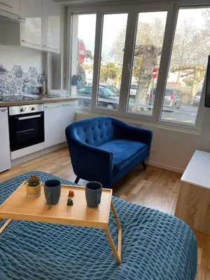 Cuisine ou kitchenette dans l'établissement Le Marin, à 500m du centre ville