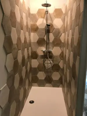 Salle de bains dans l'établissement Domaine de Grisere