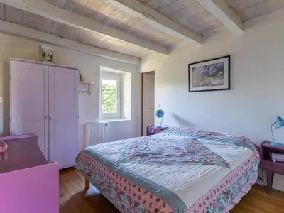 Un ou plusieurs lits dans un hébergement de l'établissement Maison landaise 3* à Mimizan, 7 pers, WiFi, clim, proche océan - FR-1-50-103