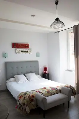 Un ou plusieurs lits dans un hébergement de l'établissement L'auberge de l'abbaye